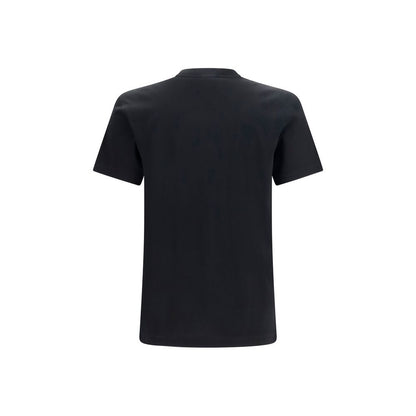 T-Shirt by Dolce & Gabbana for men in cotton black showcases a unassuming silhouette, artfully detailed with a refined crew neckline and unassuming for a sophisticated, contemporary look.