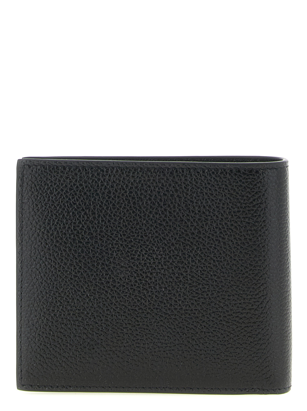 Balenciaga Cash Square Calfskin Leather Wallet - Black Print
