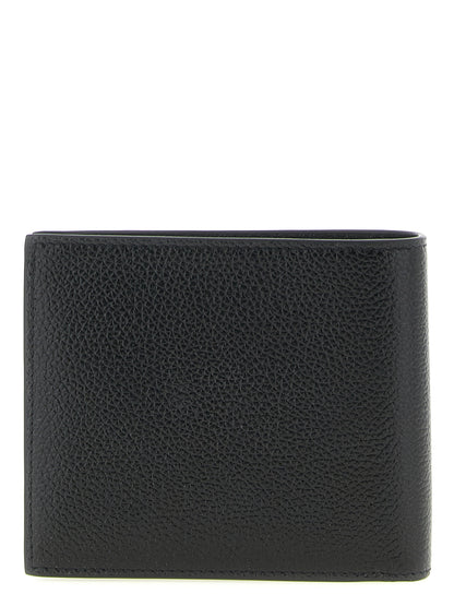 Balenciaga Cash Square Calfskin Leather Wallet - Black Print