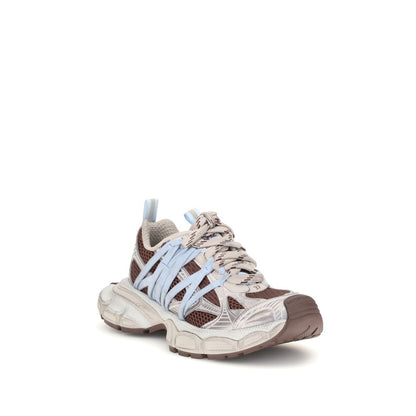 Athletic Sneakers by Balenciaga for women in tu polyester & polyurethane multicolor showcases a architectural silhouette, artfully capturing the essence of the Women's Athletic TU Polyester & Polyurethane Sneakers with its signature architectural athletic style construction.