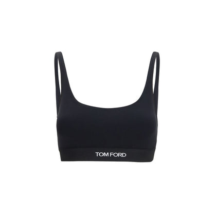 Tom Ford Women's Slim Modal Sport Bra - Black Monogram
