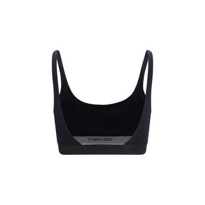 Tom Ford Women's Slim Modal Sport Bra - Black Monogram