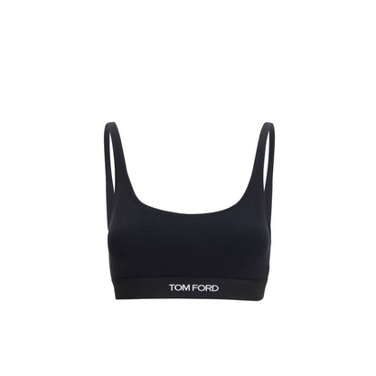Tom Ford Women's Slim Modal Sport Bra - Black Monogram