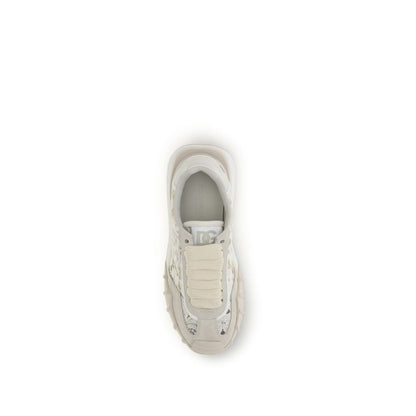 Sneakers by Dolce & Gabbana for women in polyester & bos taurus suede calf leather beige features an timeless silhouette from the Women's Casual Polyester & Bos Taurus Suede Calf Leather Sneakers collection, showcasing a signature casual style with an timeless finish.
