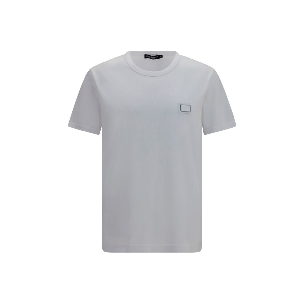 T-Shirt by Dolce & Gabbana for men in cotton white features an on trend silhouette, perfectly showcasing a on trend short-sleeve and crew neckline for an elevated aesthetic.