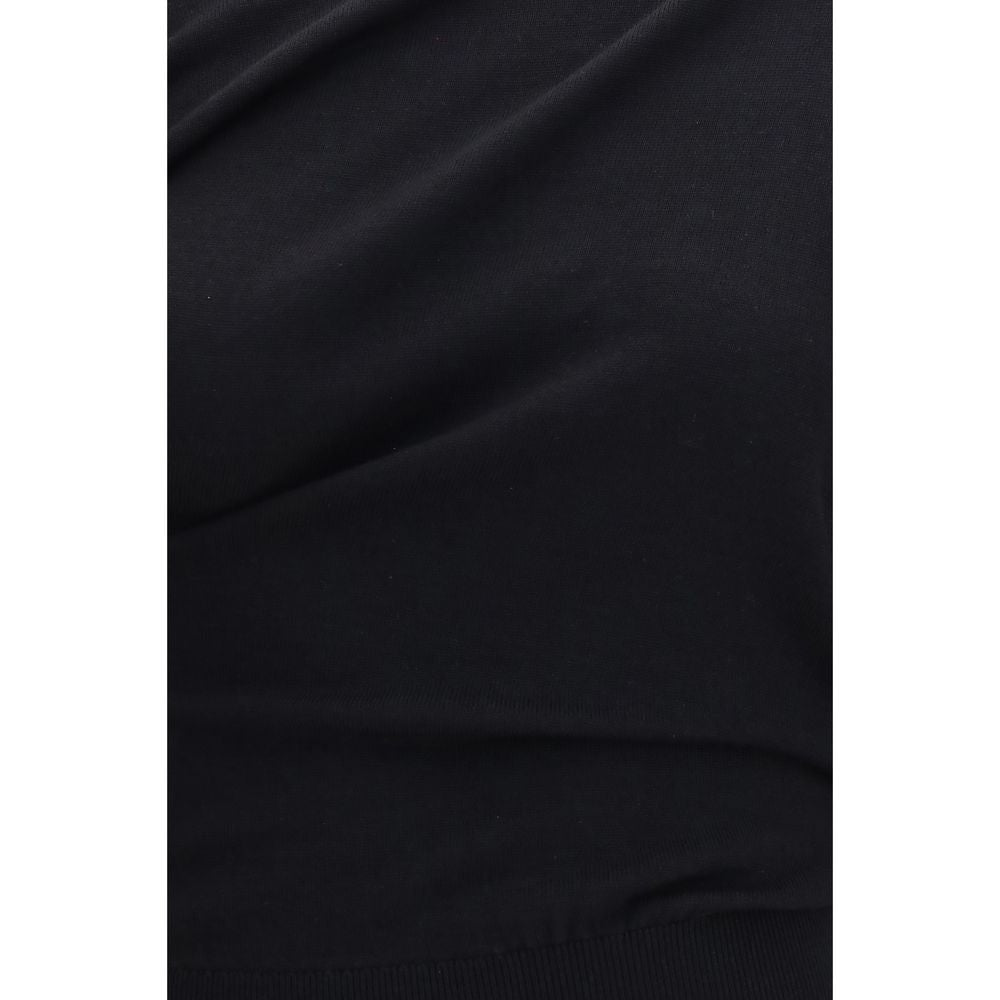 Sweatshirt by Tom Ford for women in silk & merino wool black showcases a slouchy chic silhouette, artfully detailed with a slouchy chic and for a slouchy chic finish.