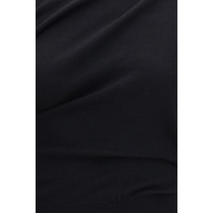 Sweatshirt by Tom Ford for women in silk & merino wool black showcases a slouchy chic silhouette, artfully detailed with a slouchy chic and for a slouchy chic finish.
