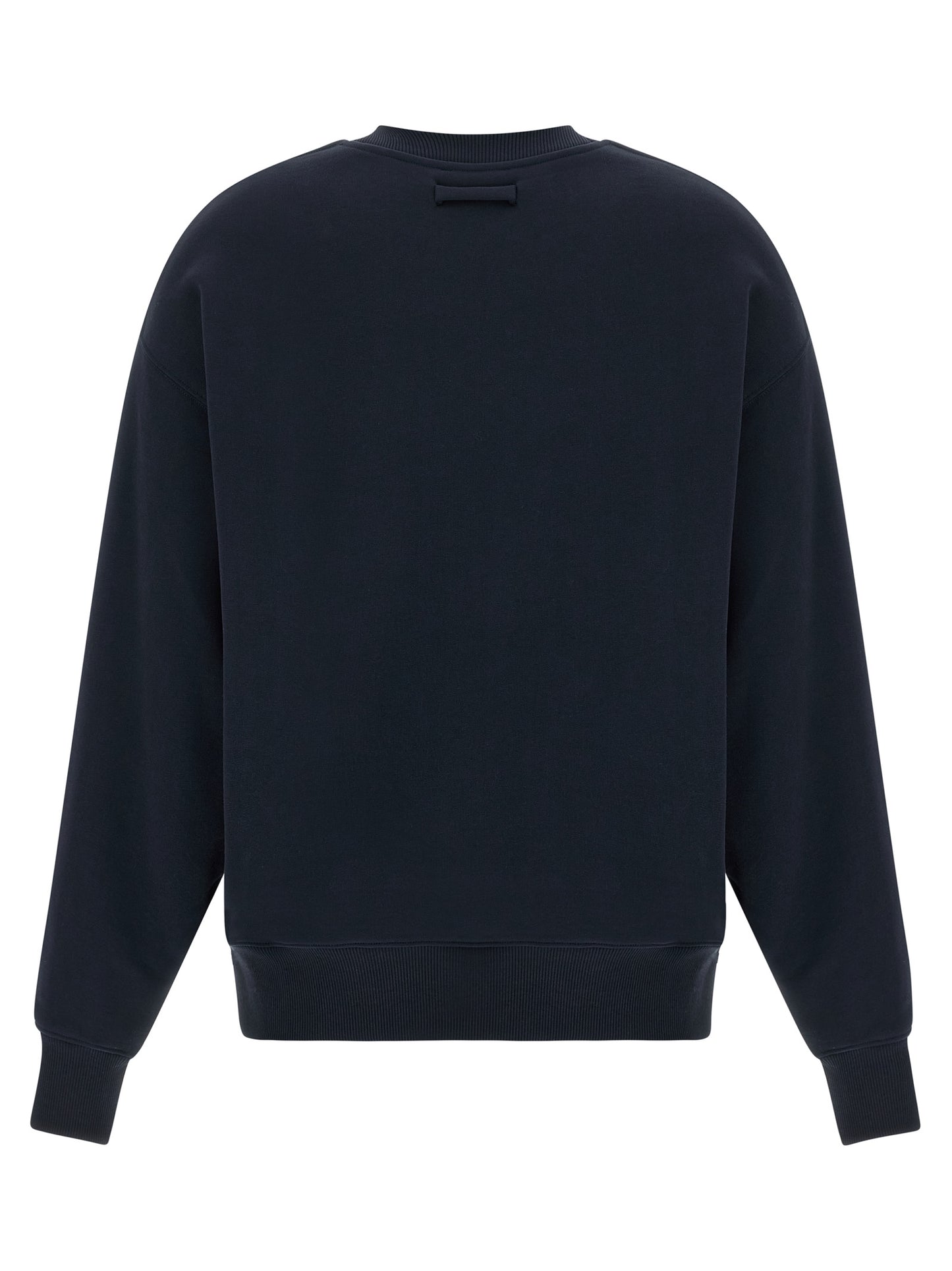 Activewear Sweatshirt by Jean Paul Gaultier for women in organic cotton gradient, blue & print showcases a versatile silhouette, artfully detailed with a versatile crew neckline and for a versatile finish with .