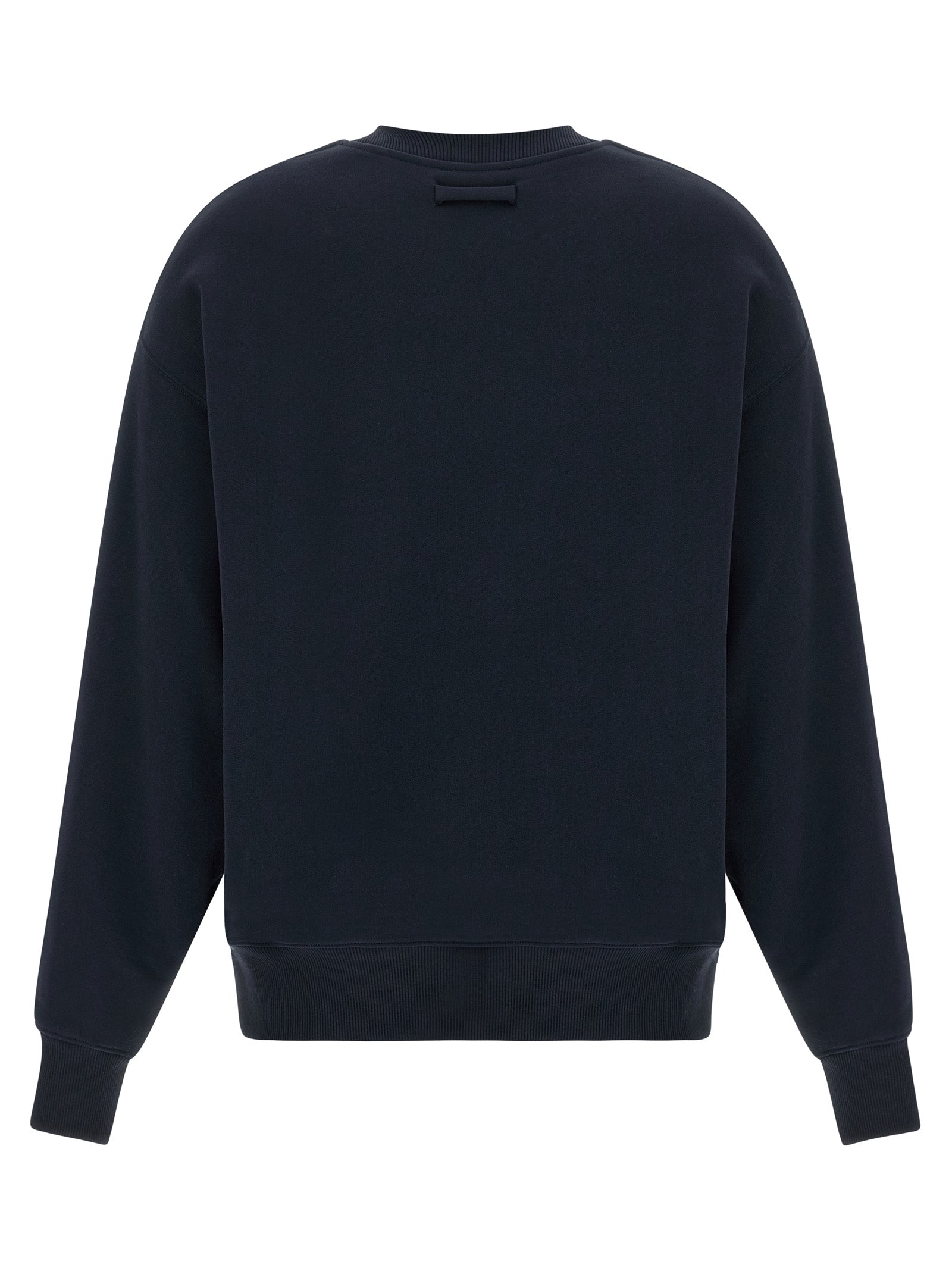 Activewear Sweatshirt by Jean Paul Gaultier for women in organic cotton gradient, blue & print showcases a versatile silhouette, artfully detailed with a versatile crew neckline and for a versatile finish with .