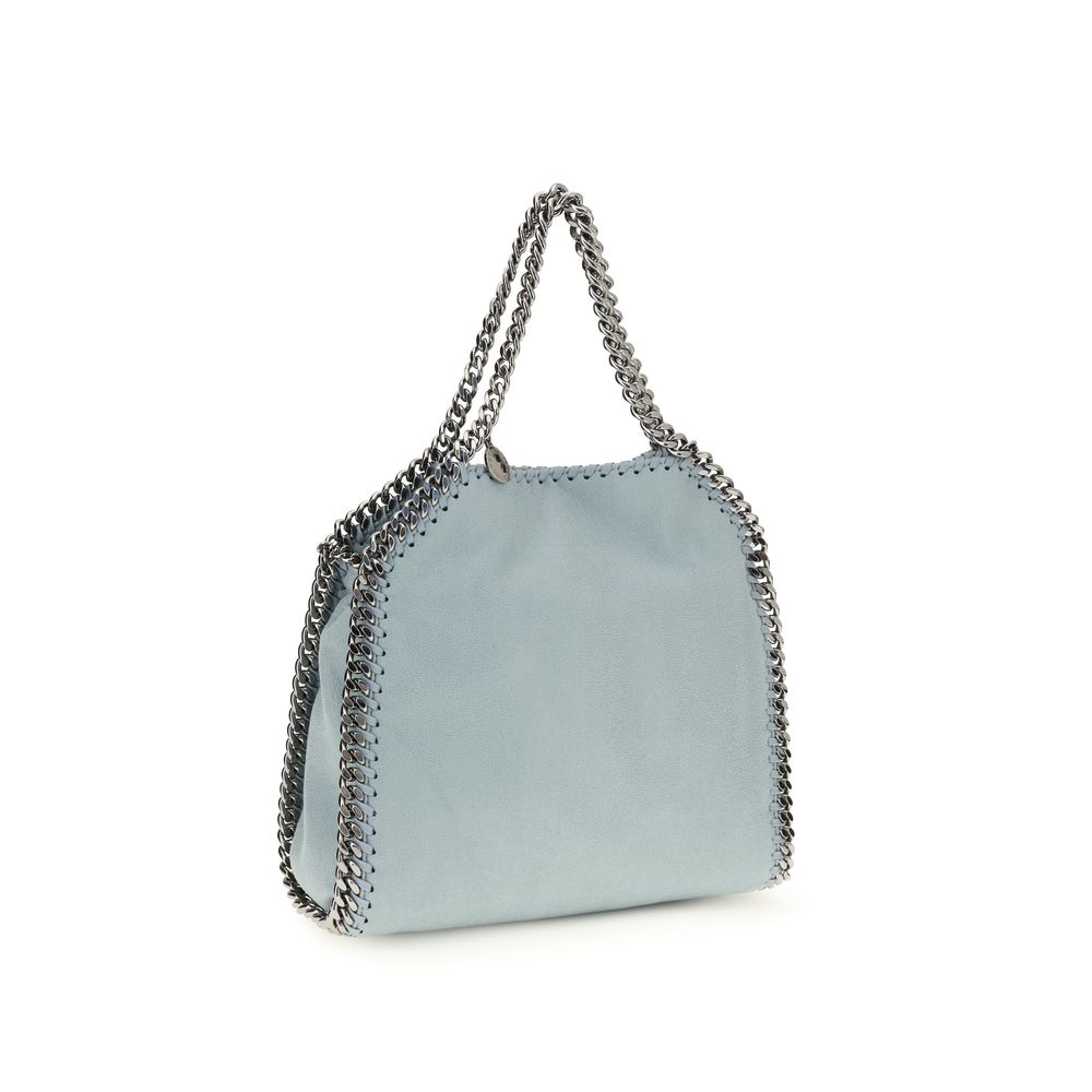 Mini Flap Handbag by Stella McCartney for women in polyester blue & silver features a exquisite silhouette, showcasing a secure flap & magnetic and exquisite with versatile shoulder-strap & handle for a exquisite finish.