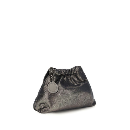 Mini Shoulder Drawstring Bag by Stella McCartney for women in polyester blue & signature showcases a enviable silhouette, artfully detailed with a secure snap, zipper, drawstring & magnetic, organized , and versatile shoulder-strap & handle for a enviable look.