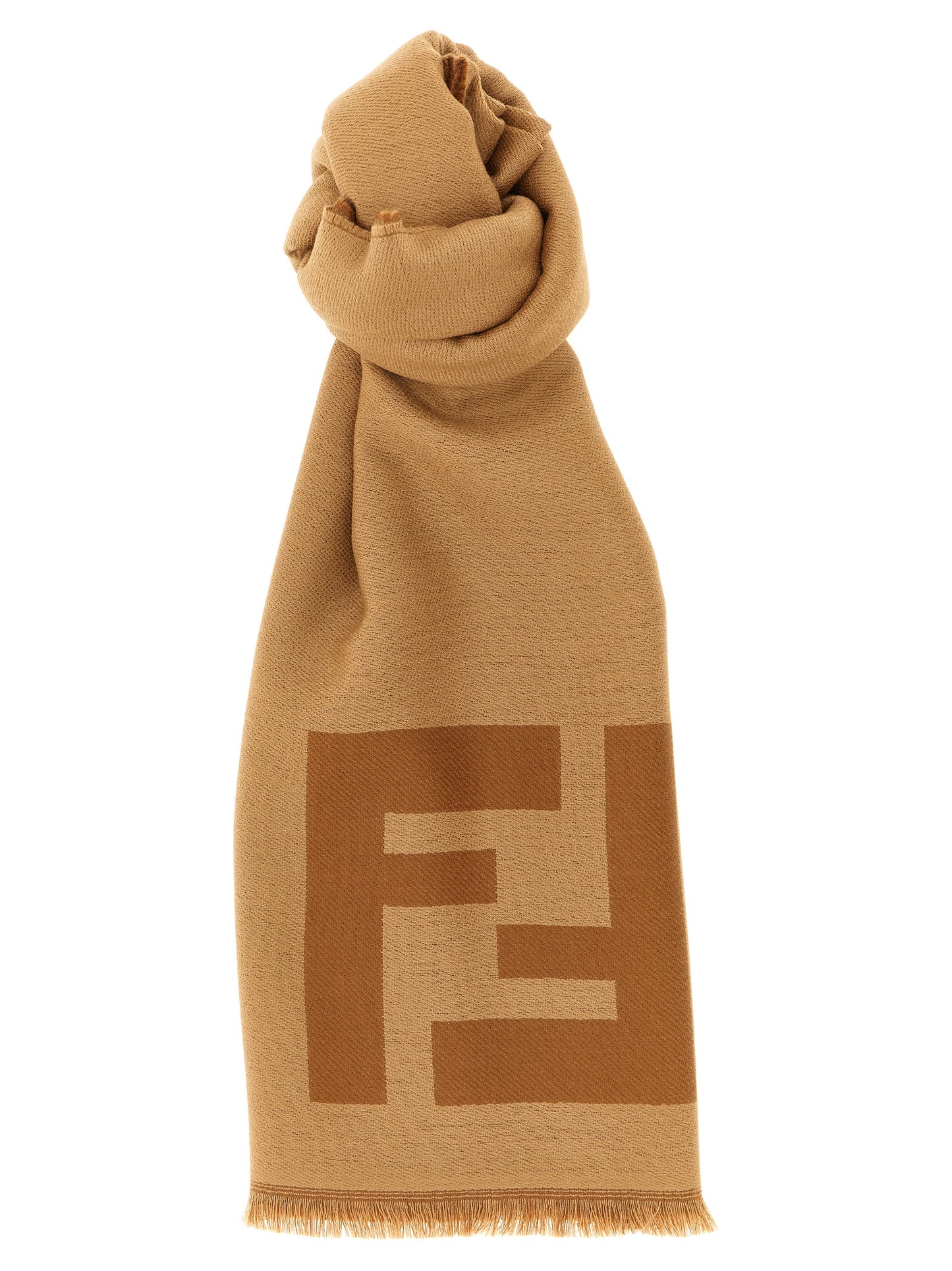 Fendi Virgin Wool Scarf - Brown