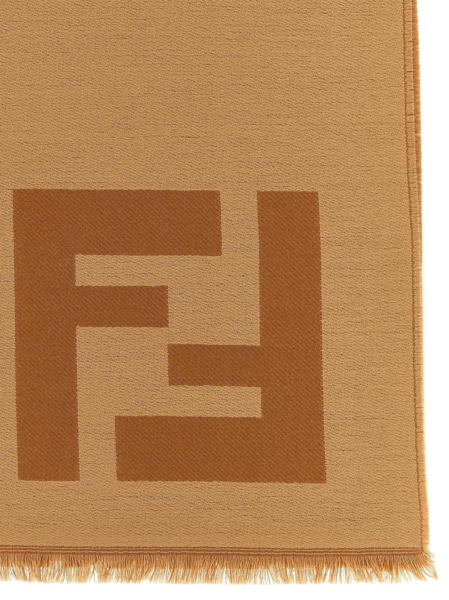 Fendi Virgin Wool Scarf - Brown