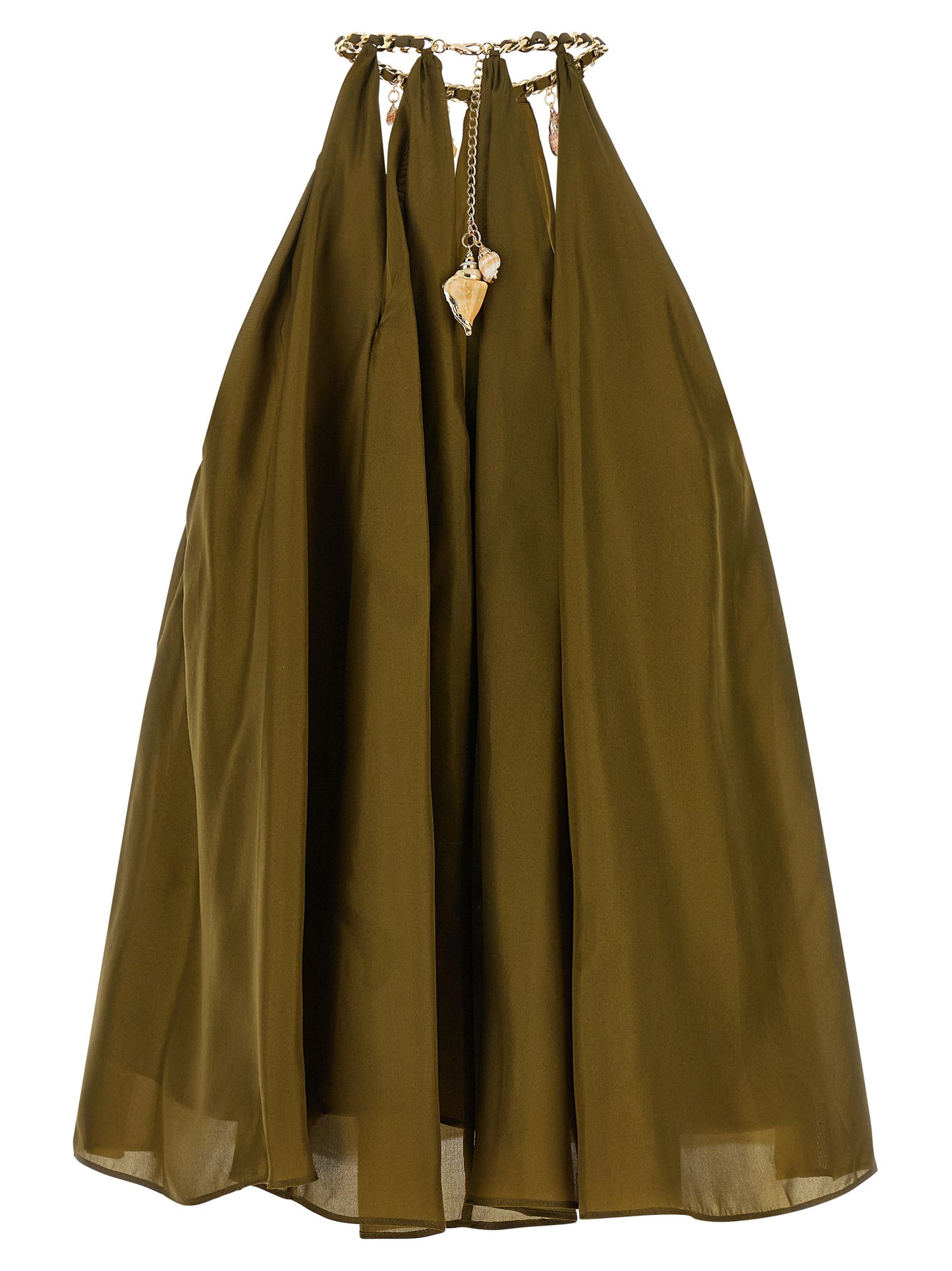 Blouse by Zimmermann for women in silk bicolour & green showcases a sublime silhouette, artfully detailed with a sublime and for a sophisticated, sublime finish.