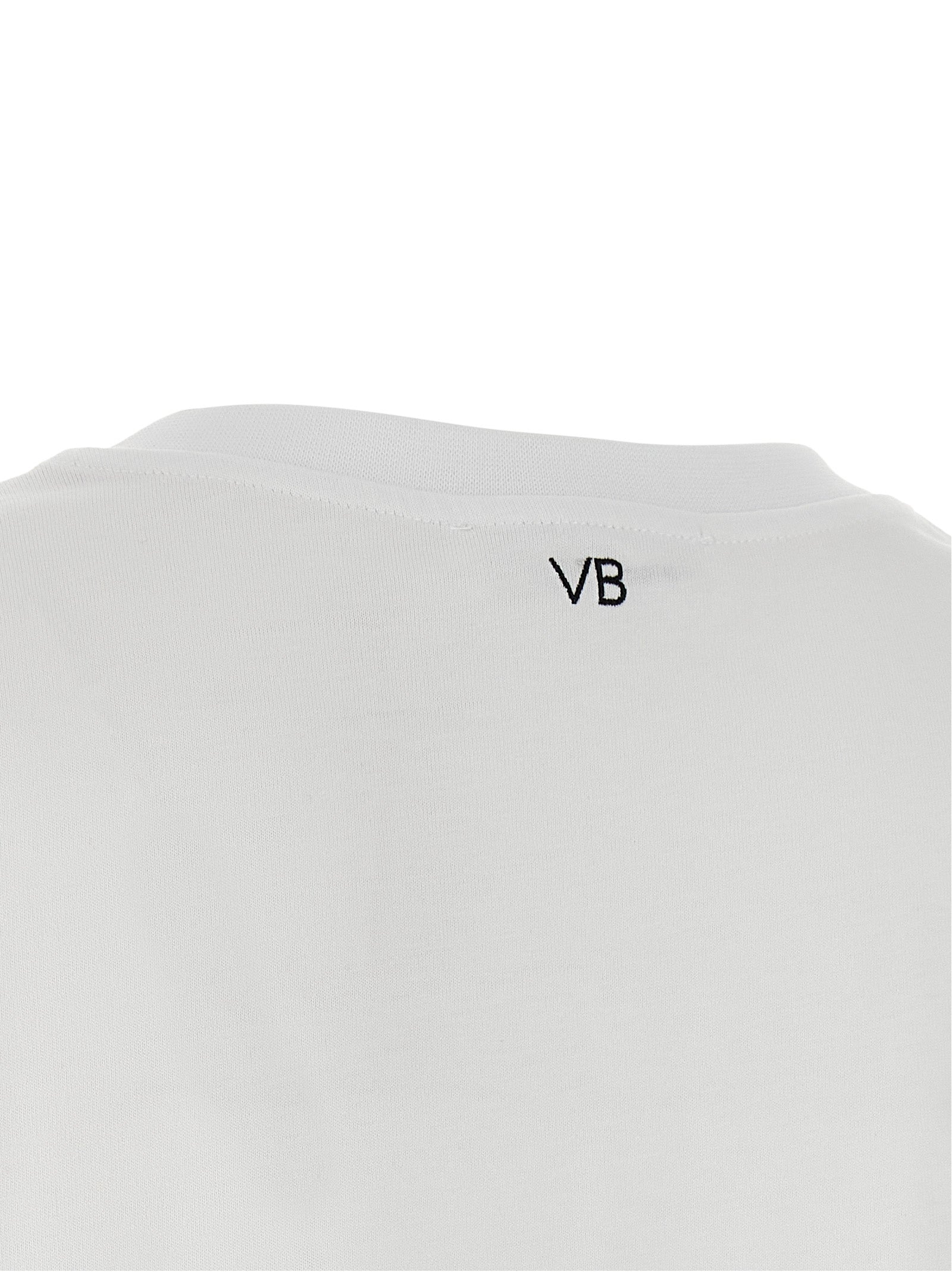 T-Shirt by Victoria Beckham for women in cotton black, white, signature & monogram features an on trend silhouette, perfectly showcasing a on trend and for an elevated aesthetic.