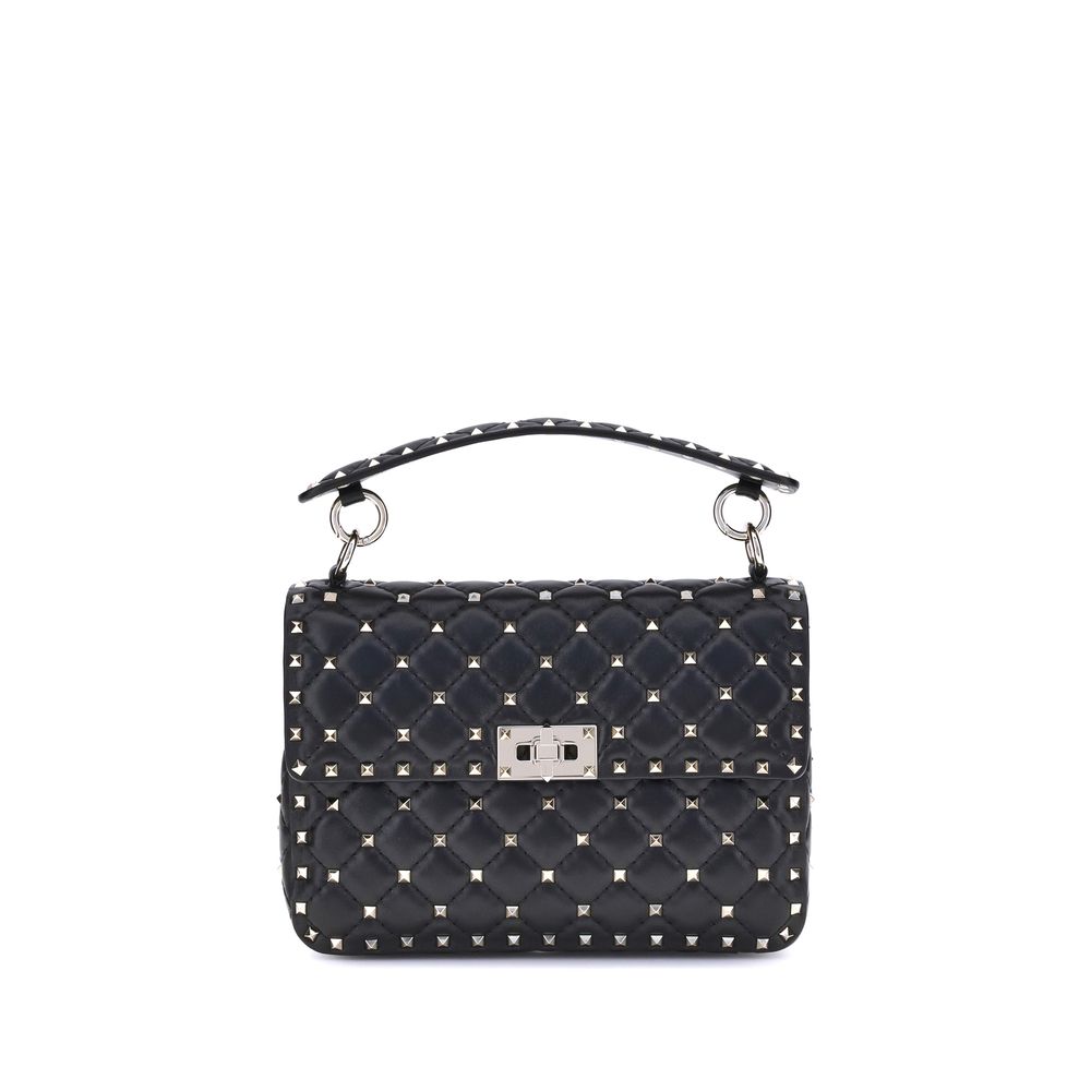 Small Quilted Crossbody Flap Handbag by Valentino Garavani for women in nappa lambskin leather black & signature features a signature silhouette, showcasing a secure flap and signature with versatile crossbody-strap, adjustable-strap & handle for a sophisticated look.