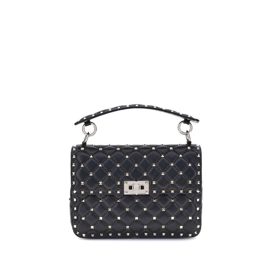 Small Quilted Crossbody Flap Handbag by Valentino Garavani for women in nappa lambskin leather black & signature features a signature silhouette, showcasing a secure flap and signature with versatile crossbody-strap, adjustable-strap & handle for a sophisticated look.