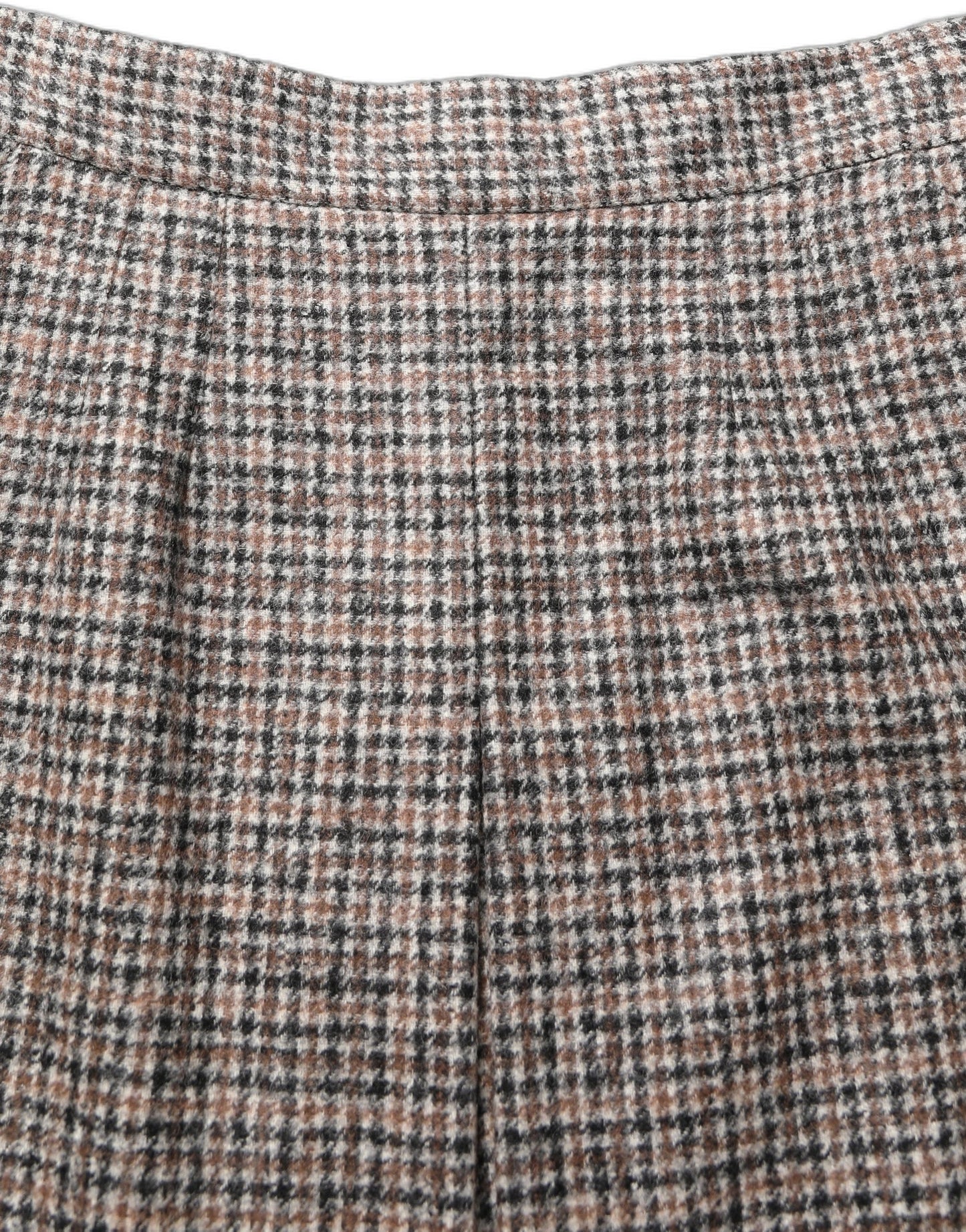 Dolce & Gabbana Brown Tweed High Waist A-line Mini Skirt