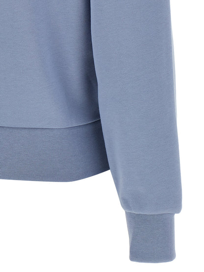 Activewear Sweatshirt by A.P.C. for women in organic cotton velvet light-blue showcases a athletic silhouette with sleeves, a athletic , and high-performance for a athletic aesthetic.