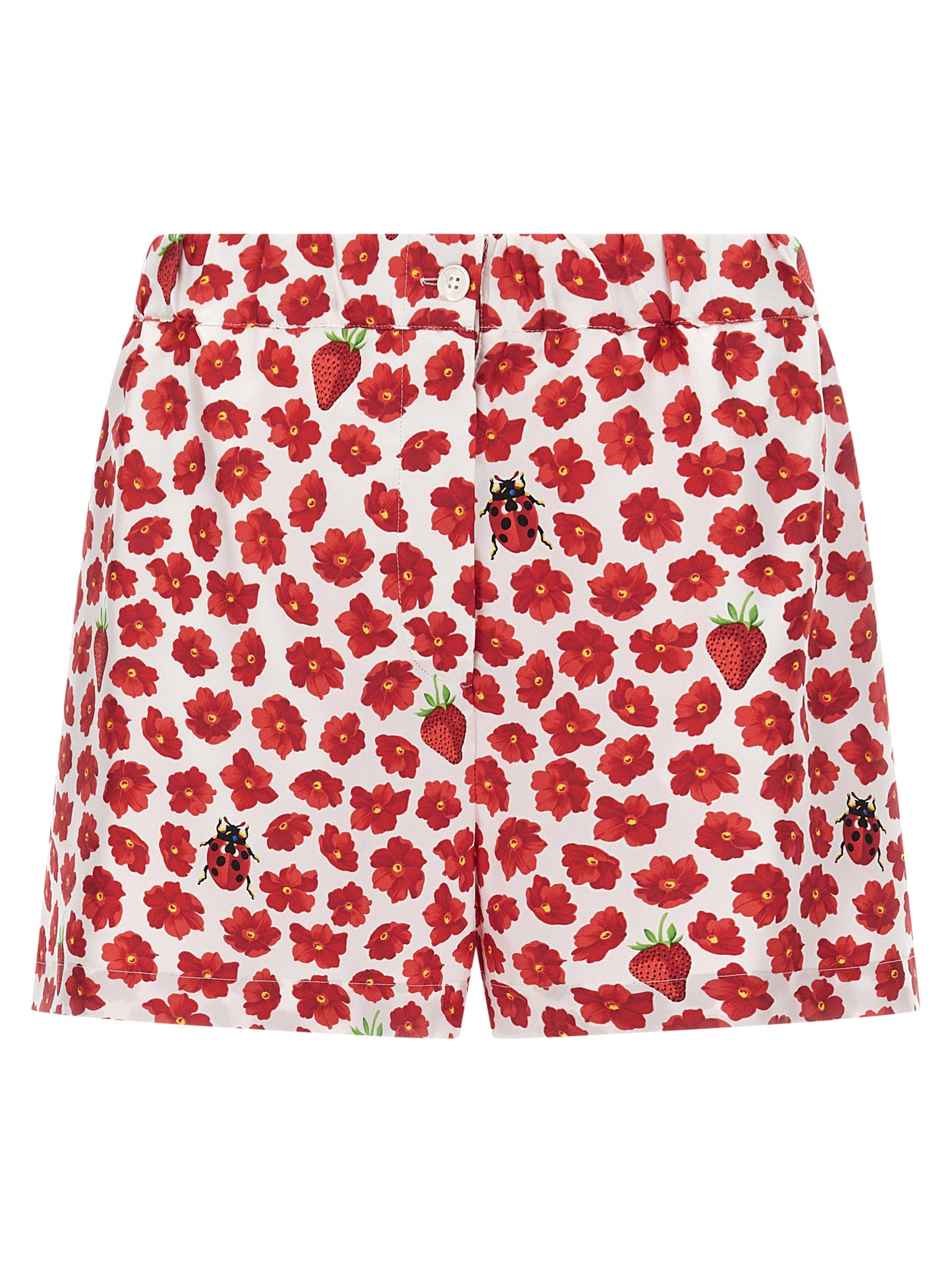 Bermuda Shorts by Versace for women in silk twill multicolor, patterned & print features a eye catching and short with a eye catching .