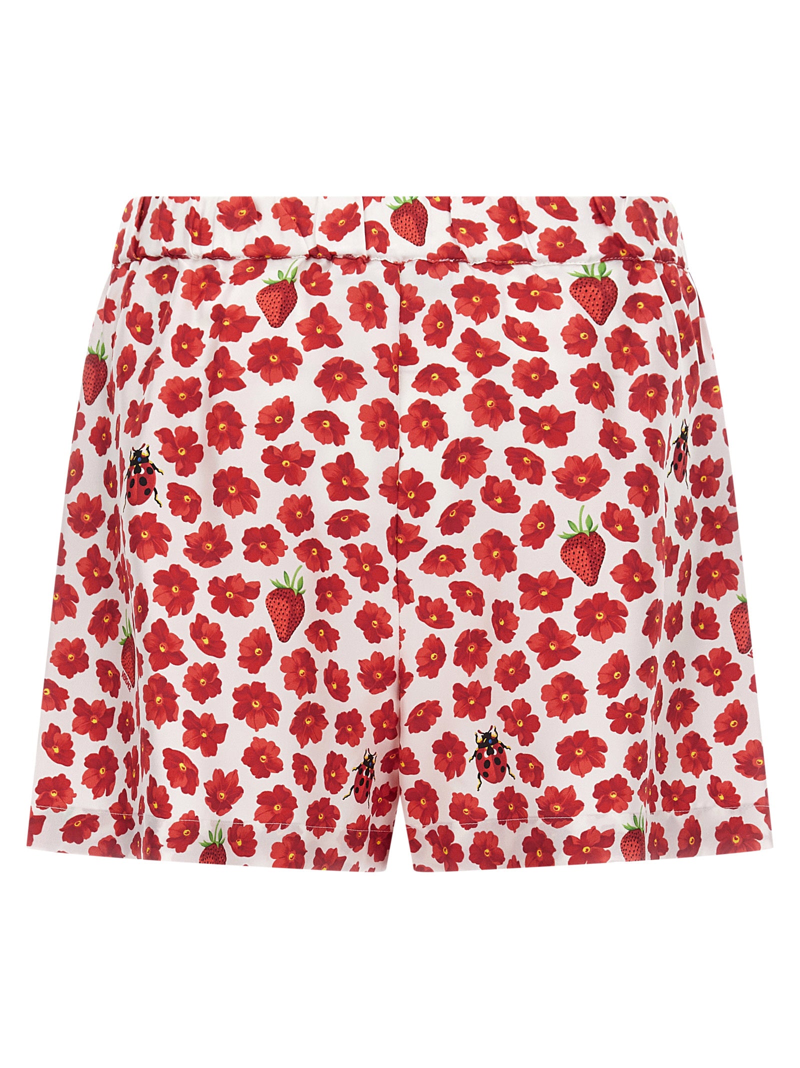 Bermuda Shorts by Versace for women in silk twill multicolor, patterned & print presents a sleek silhouette, featuring a sleek with a refined short and a sophisticated .