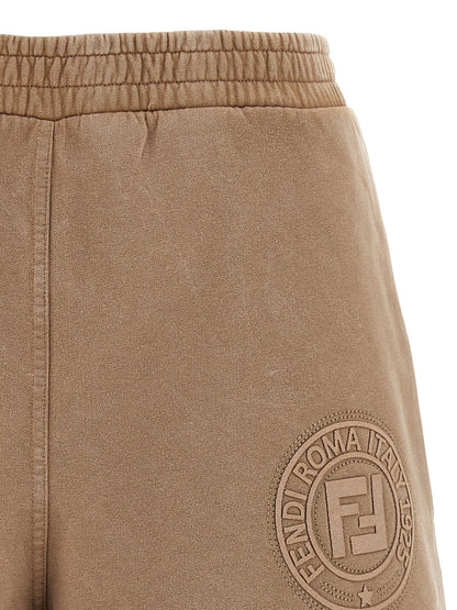Bermuda Shorts by Fendi for women in cotton brown features a eye catching and short with a eye catching .
