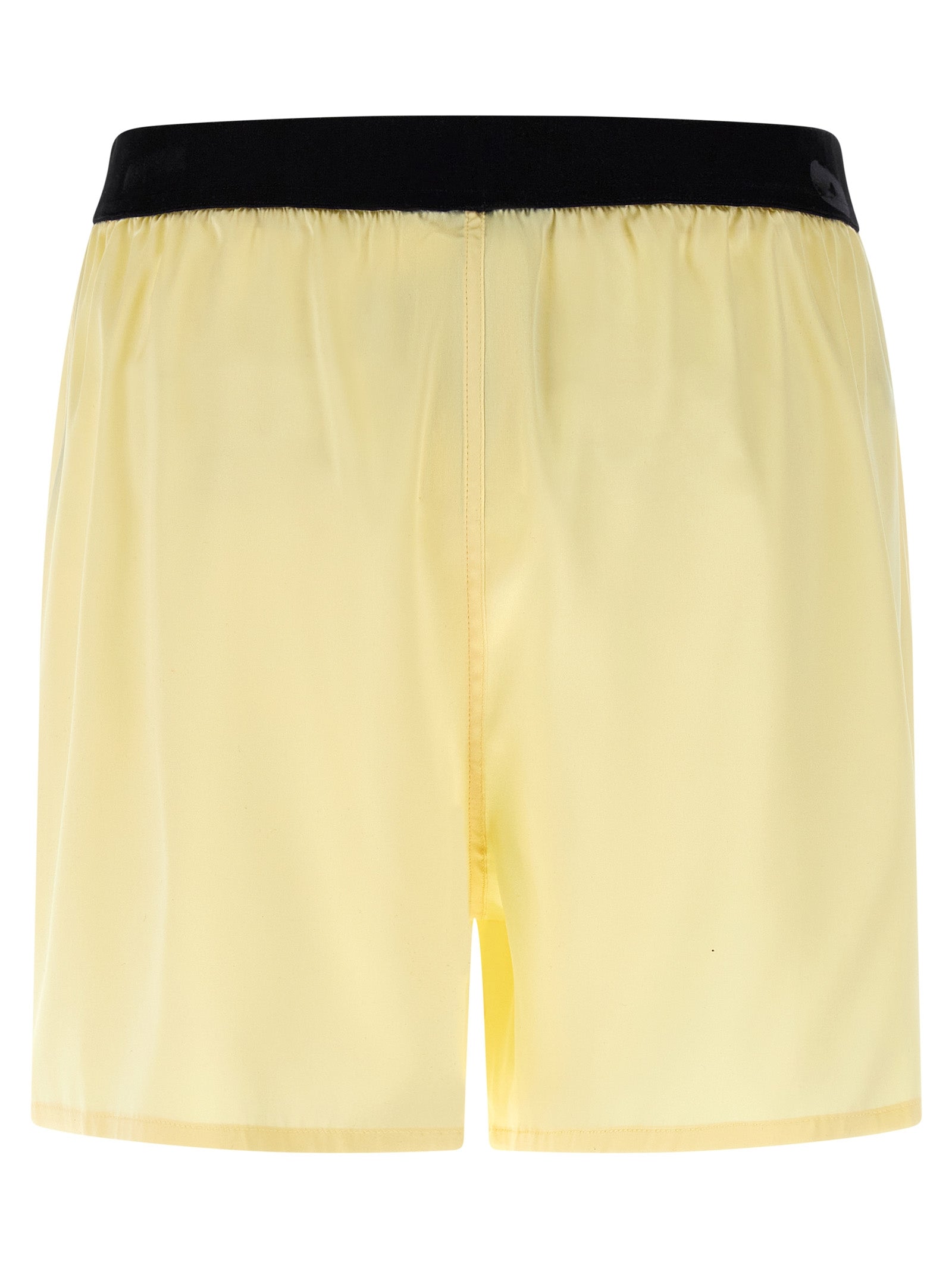 Bermuda Shorts by Tom Ford for women in satin silk velvet bicolour & yellow presents a sleek silhouette, featuring a sleek with a refined short and a sophisticated .