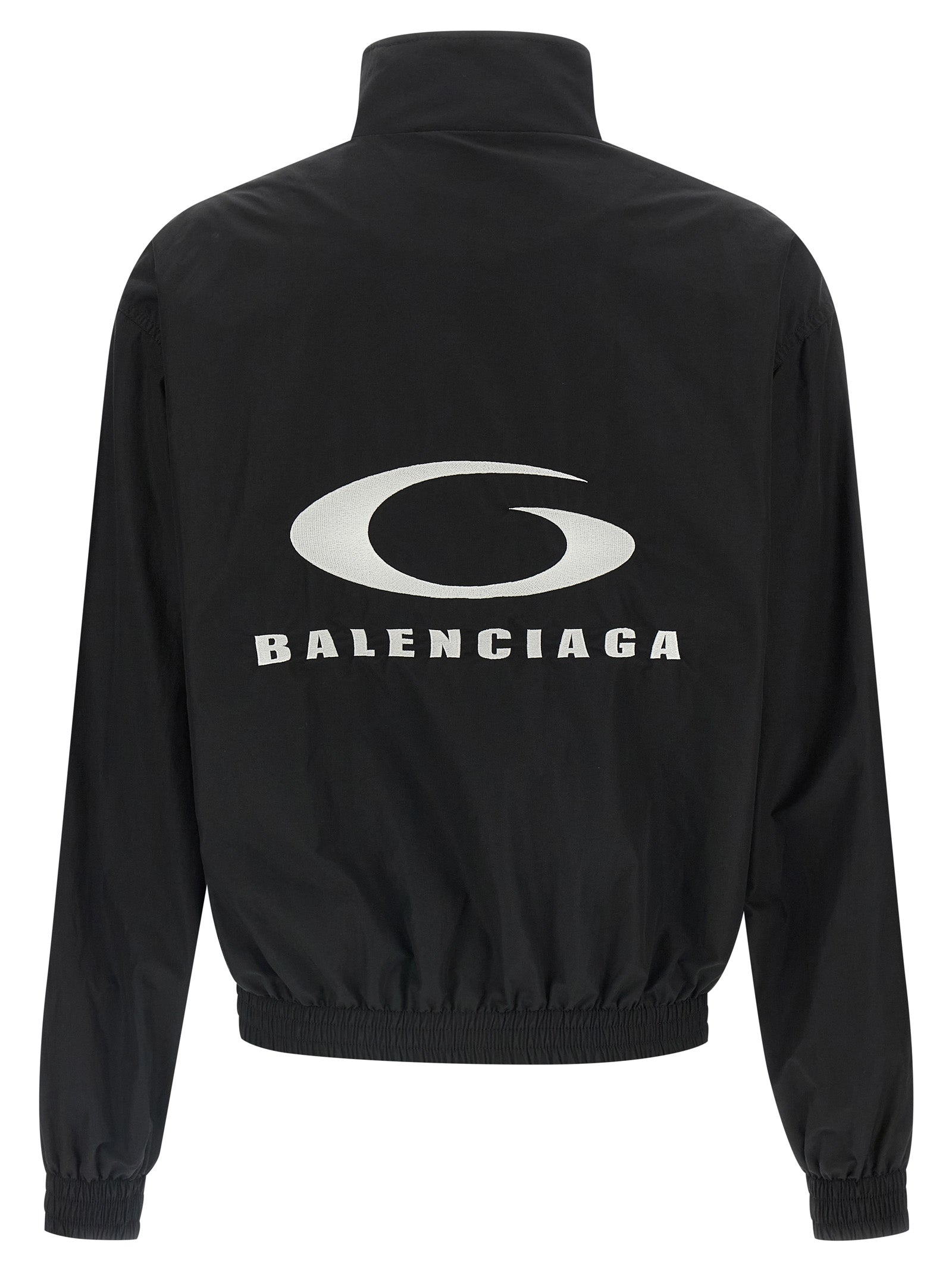 Bomber Jacket by Balenciaga for women in polyamide cotton mesh black features a city-ready silhouette, detailed with breathable-design & pockets and a city-ready high-neck neckline.