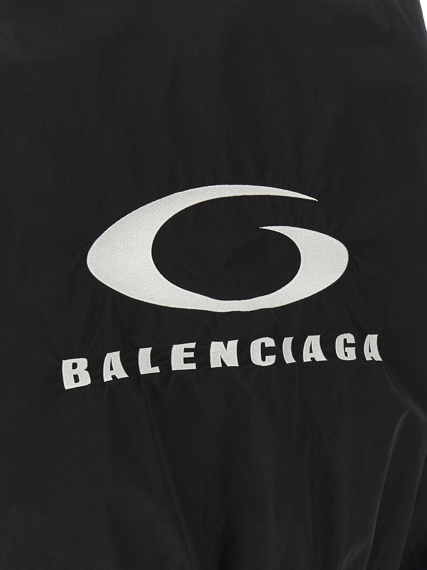 Bomber Jacket by Balenciaga for women in polyamide cotton mesh black features a city-ready silhouette, detailed with breathable-design & pockets and a city-ready .