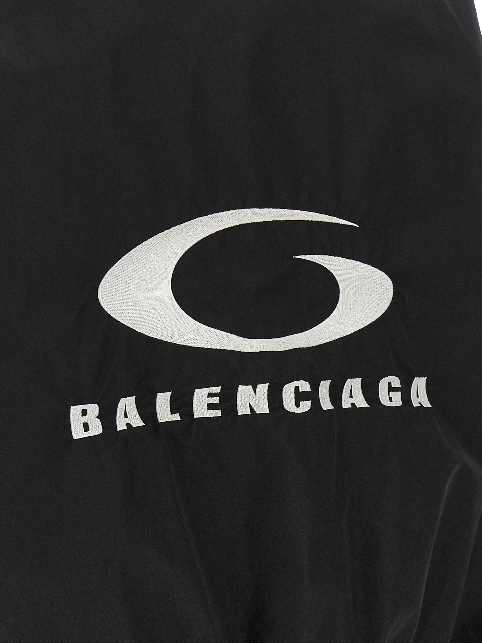 Bomber Jacket by Balenciaga for women in polyamide cotton mesh black features a city-ready silhouette, detailed with breathable-design & pockets and a city-ready .