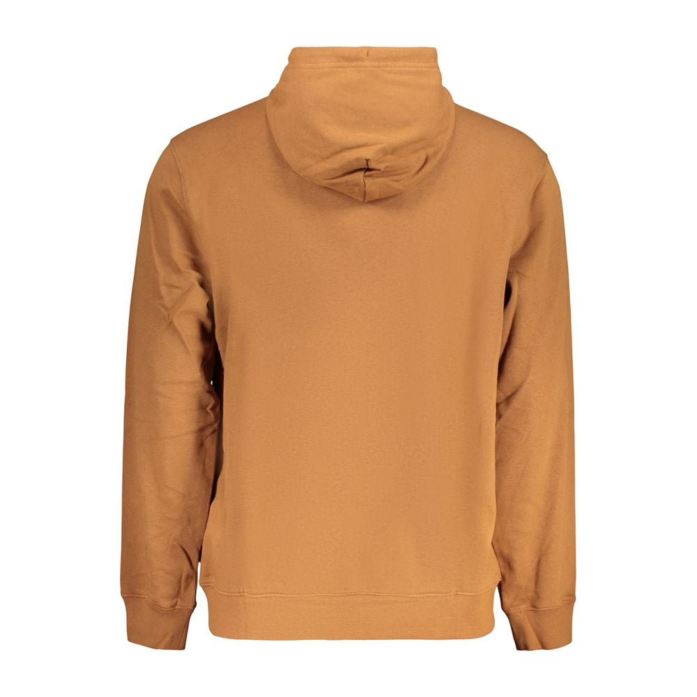 Hooded Sweatshirt Hoodie by Converse for men in cotton polyester brown features an dramatic silhouette, showcasing a sophisticated and dramatic for a refined, modern aesthetic.