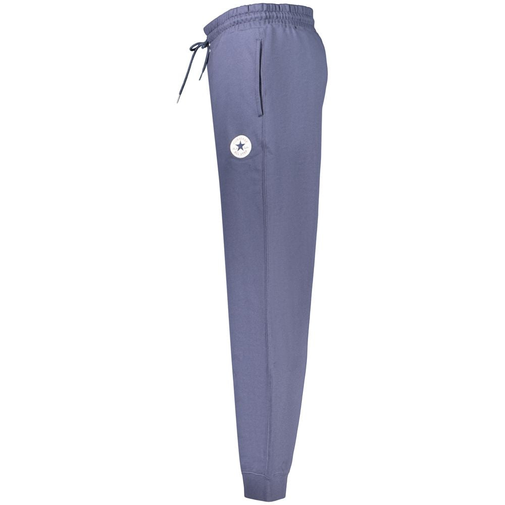 Joggers by Converse for men in cotton polyester blue presents a refined pantology silhouette, artfully defined by a refined pantology regular-fit, long, and a sophisticated .