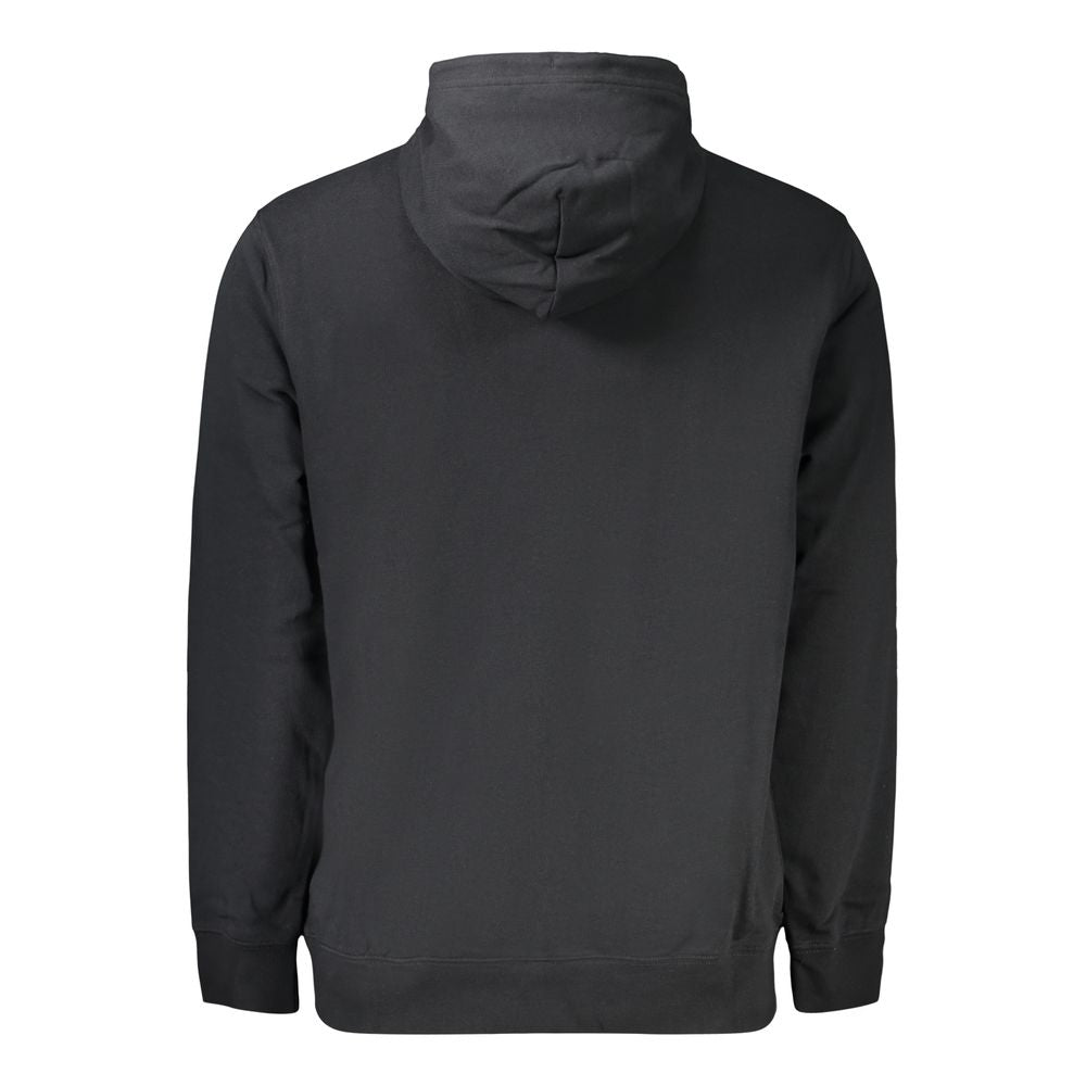 Hooded Sweatshirt Hoodie by Converse for men in cotton polyester black features an luminous silhouette, showcasing a sophisticated and for a truly luminous look.