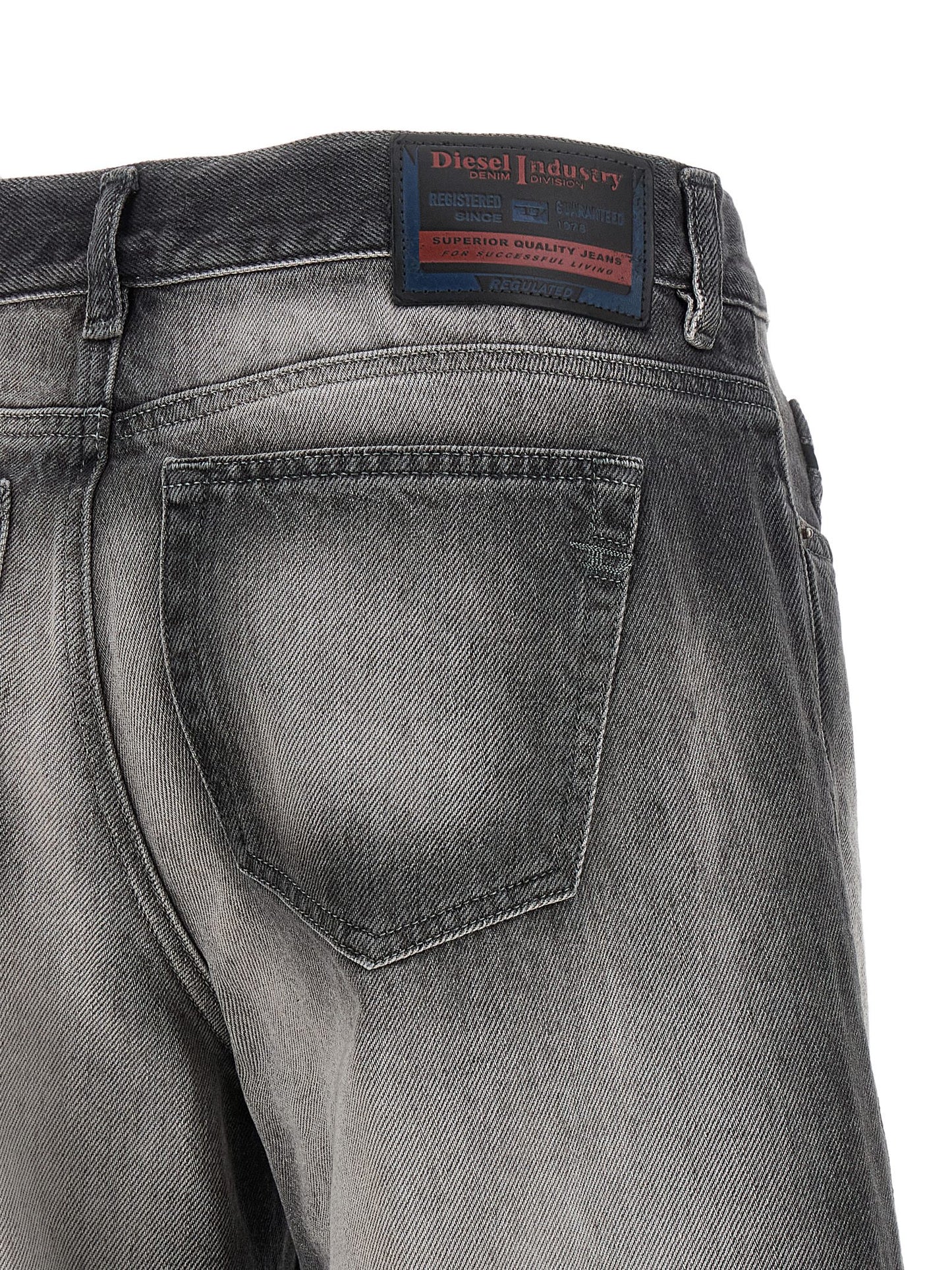 Jeans by Diesel for women in lyocell & denim cotton gradient & gray features a refined silhouette with a refined flared & wide, defined by a and a refined long for a refined finish.