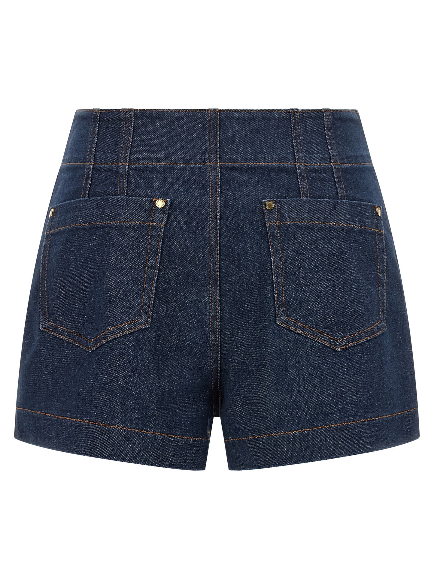 Zimmermann Women's High Rise Stretch Denim Cotton Shorts - Blue