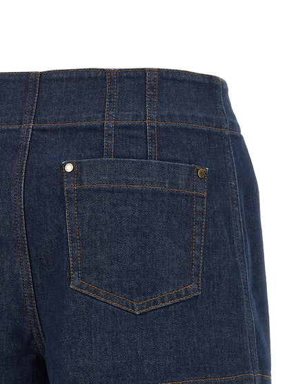 Zimmermann Women's High Rise Stretch Denim Cotton Shorts - Blue