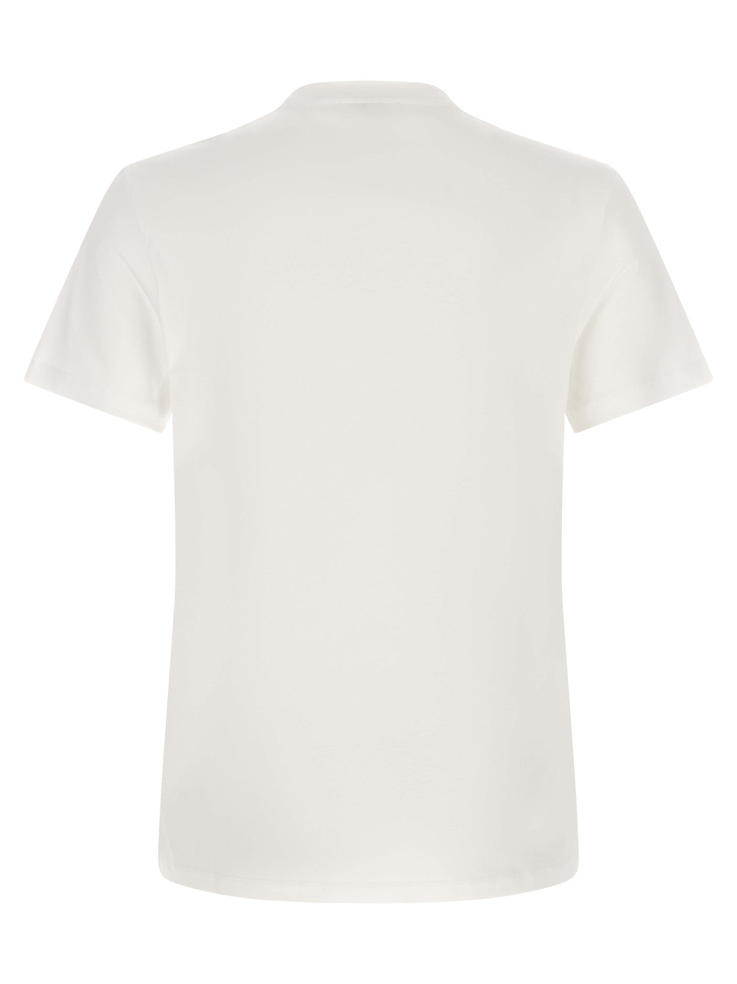 T-Shirt by Versace for men in cotton bicolour, black & white showcases a chic silhouette, artfully detailed with a chic crew neckline and for a chic finish.