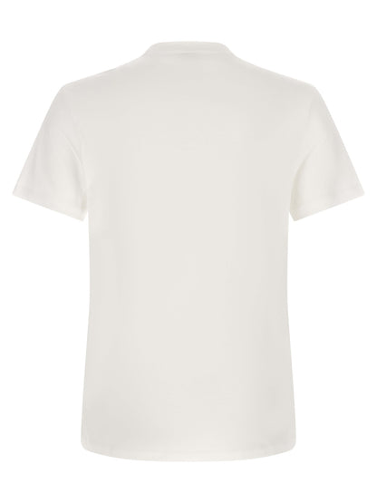 T-Shirt by Versace for men in cotton bicolour, black & white showcases a chic silhouette, artfully detailed with a chic crew neckline and for a chic finish.