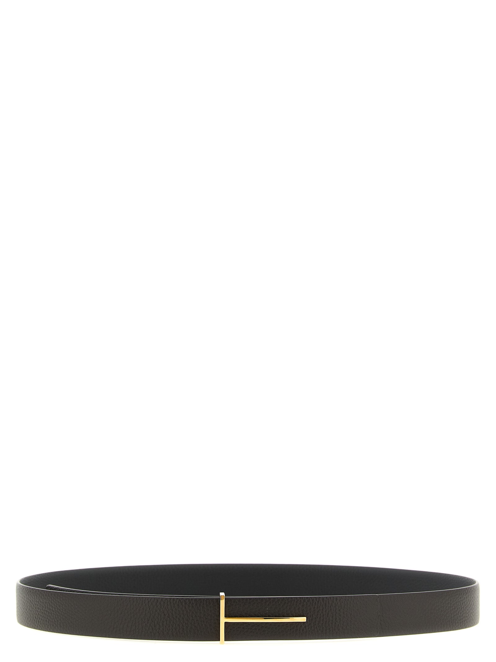 Belt by Tom Ford for men in calfskin & brass black, brown, gold & multicolor presents a artisanal silhouette from the Icon Calfskin & Brass Belt collection, showcasing an artisanal design and refined craftsmanship for a artisanal look.