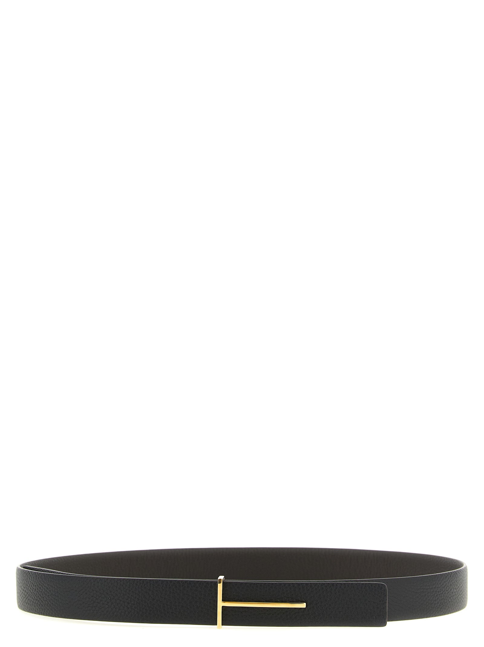 Belt by Tom Ford for men in calfskin & brass black, brown, gold & multicolor features an artisanal finish, elegantly showcasing the signature style and artisanal craftsmanship of the Icon Calfskin & Brass Belt design.