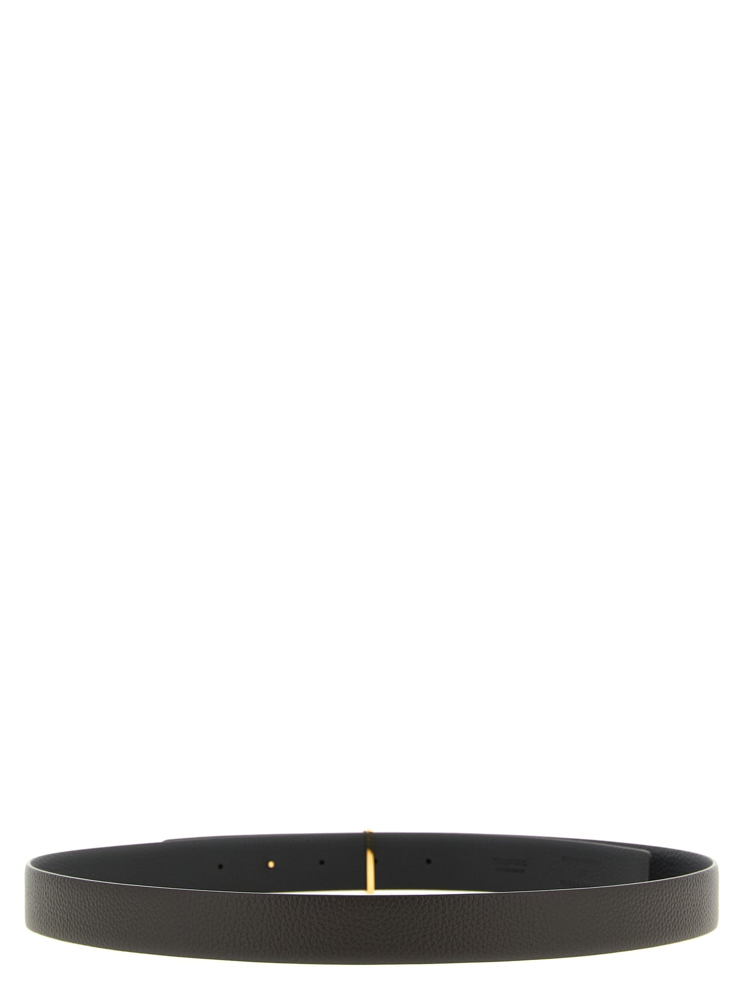 Belt by Tom Ford for men in calfskin & brass black, brown, gold & multicolor features an artisanal silhouette, showcasing the artisanal craftsmanship of the Icon Calfskin & Brass Belt collection for a artisanal finish.