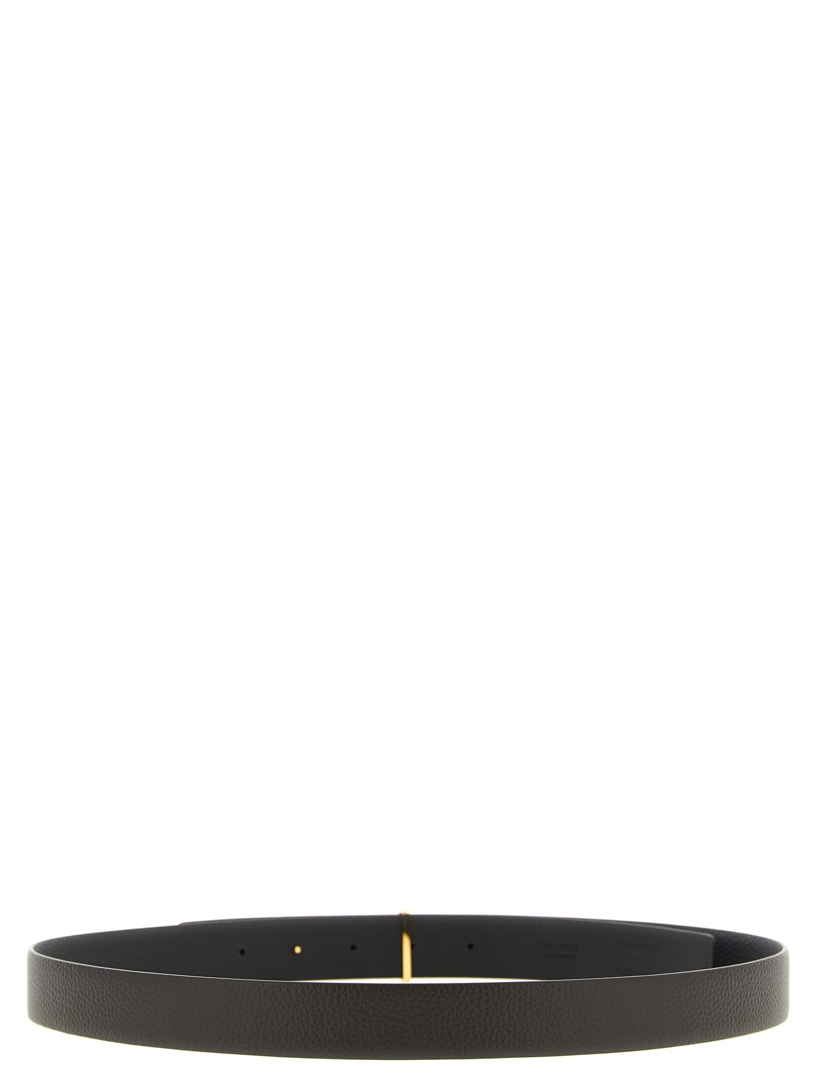 Belt by Tom Ford for men in calfskin & brass black, brown, gold & multicolor features an artisanal silhouette, showcasing the artisanal craftsmanship of the Icon Calfskin & Brass Belt collection for a artisanal finish.