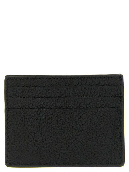 Cardholder Card Case by Tom Ford for men in bos taurus suede calfskin leather black, floral, signature & print features a polished T Line Bos Taurus Suede Calfskin Leather Cardholder Card Case design with polished card-organization.