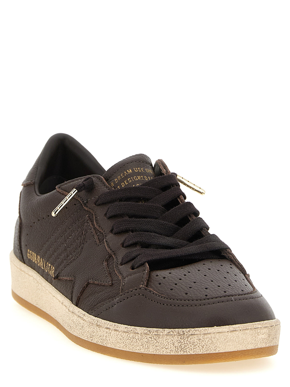 Golden Goose Star The Blend Men's Low Top Cowhide Leather Sneakers - Brown