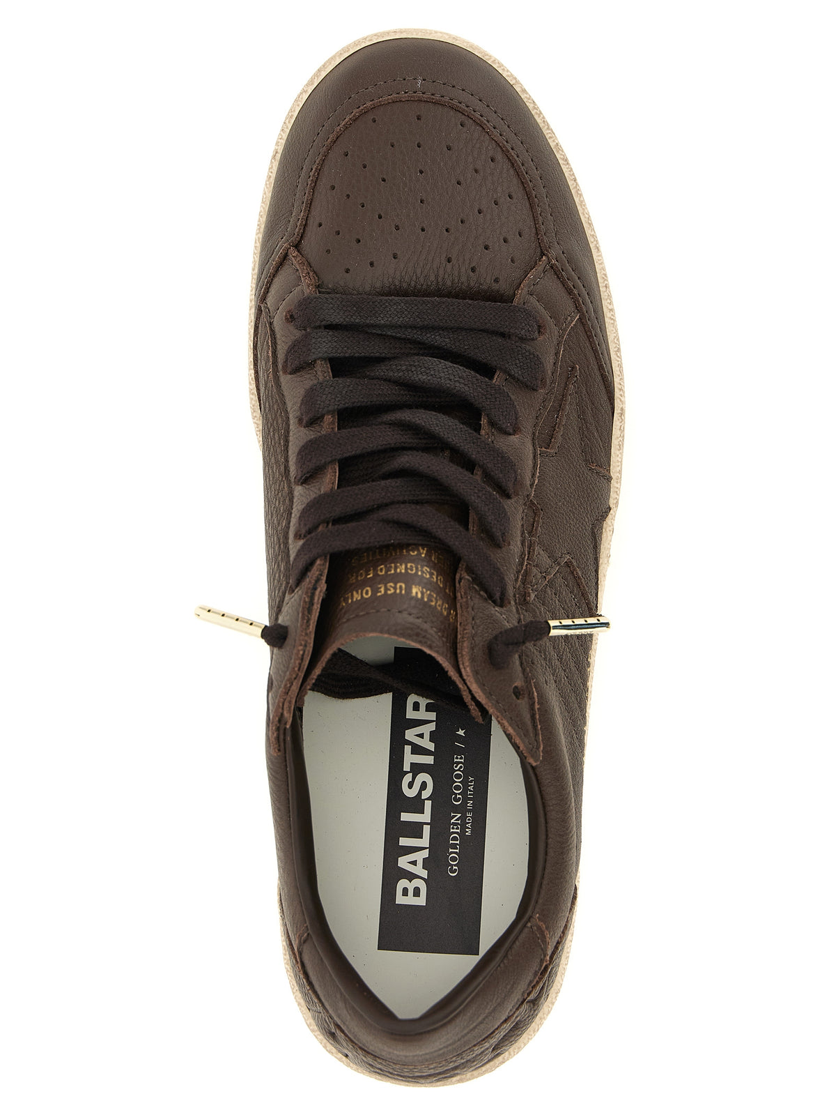 Golden Goose Star The Blend Men's Low Top Cowhide Leather Sneakers - Brown