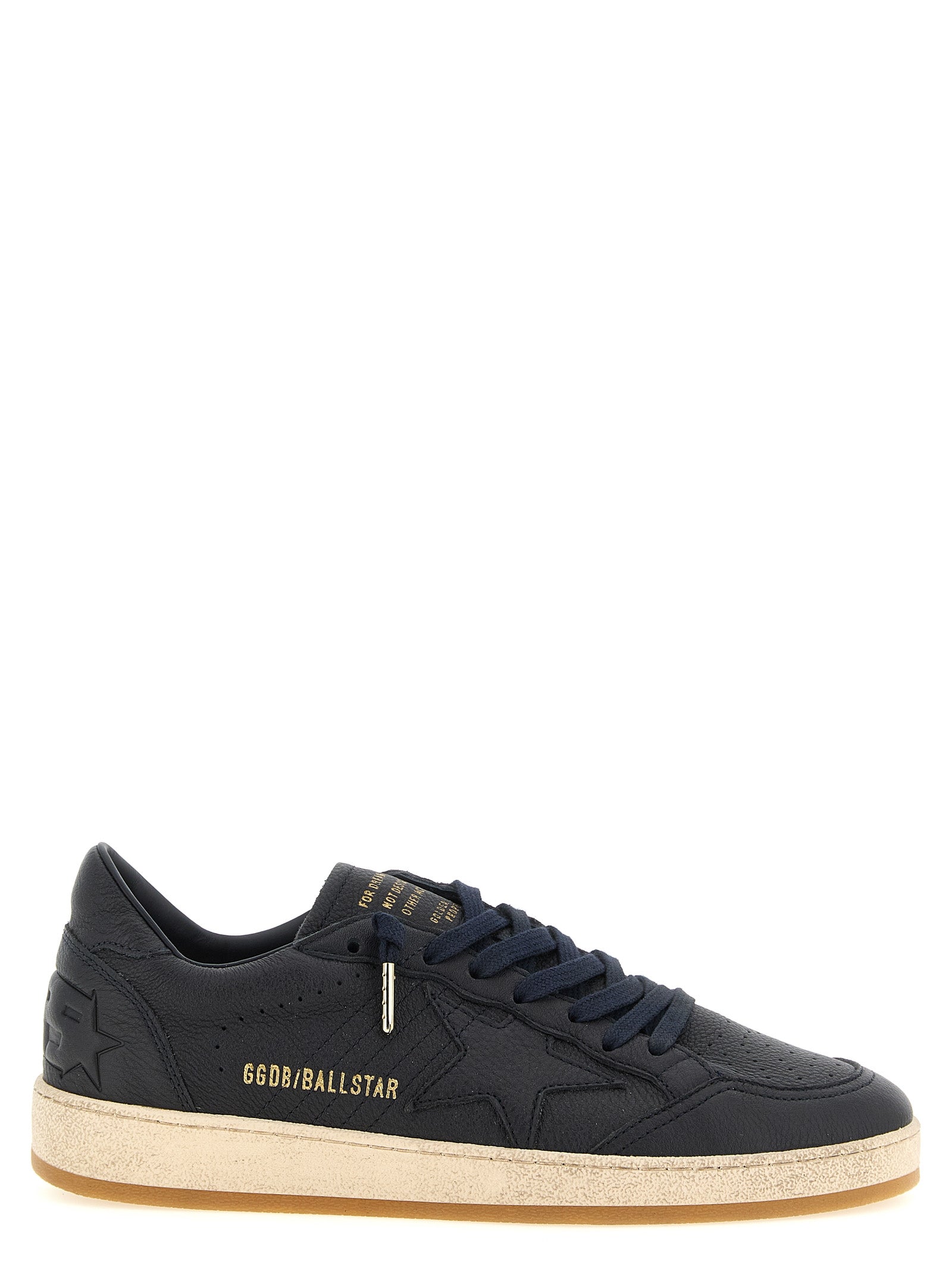 Sneakers by Golden Goose for men in cowhide leather blue presents a impeccable silhouette as Star Men's Low Top Cowhide Leather Sneakers, expertly defined by a impeccable low-top style for a impeccable, high-fashion look.