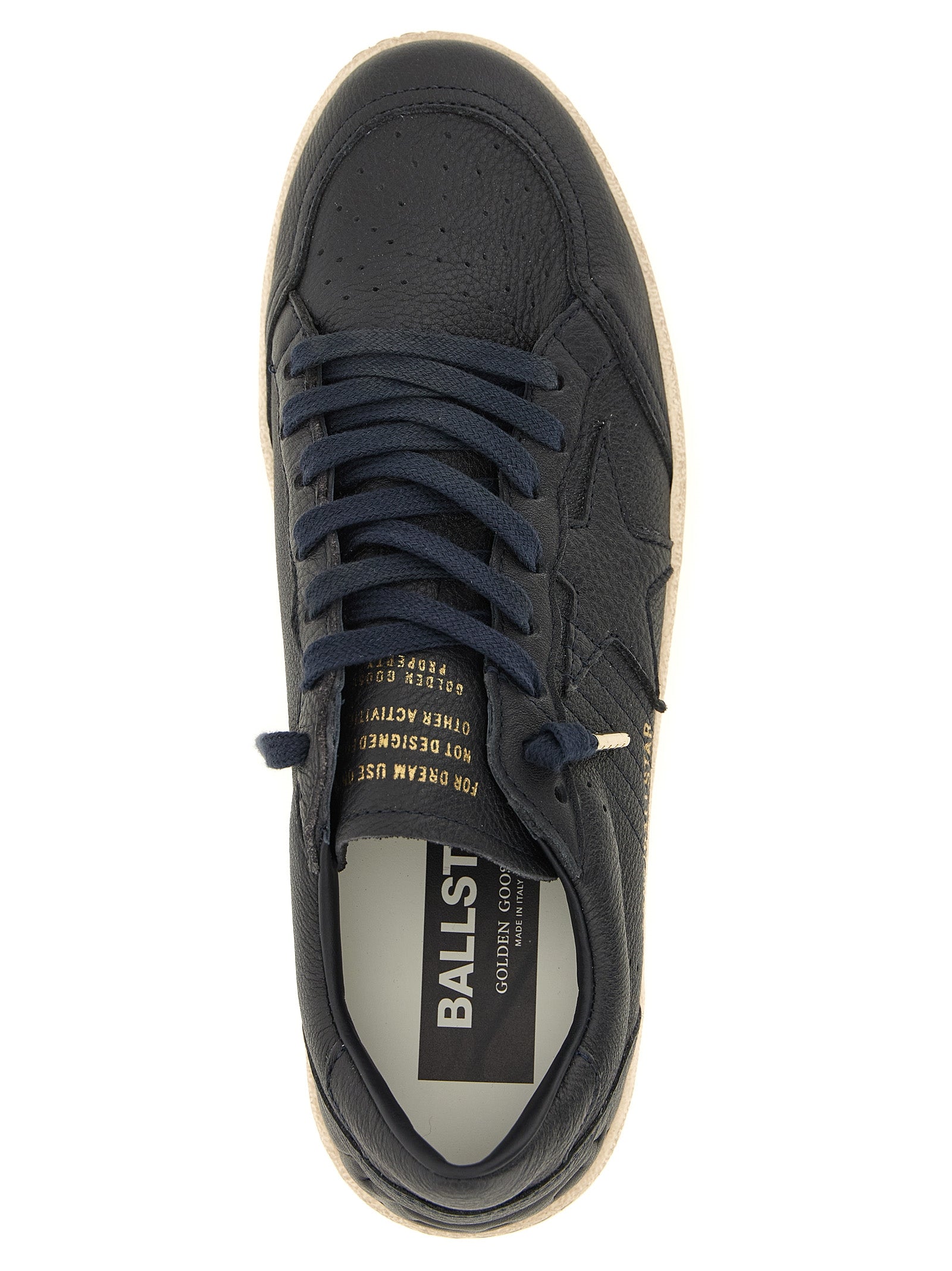 Sneakers by Golden Goose for men in cowhide leather blue features an fashionable silhouette, showcasing the premium Star Men's Low Top Cowhide Leather Sneakers in a fashionable low-top style that offers a fashionable finish for refined style.