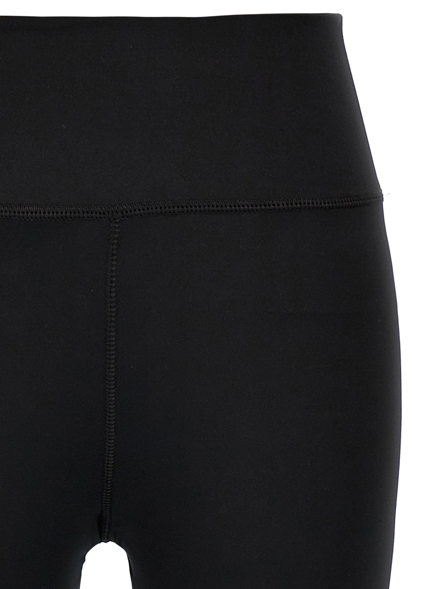 Activewear Leggings by Balenciaga for women in stretch polyester black & print features a contemporary silhouette, showcasing advanced with a contemporary leggings, long, and .