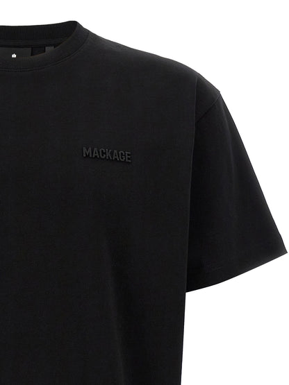 T-Shirt by Mackage for men in cotton & silicone black features a plush silhouette, showcasing a sophisticated and for a truly plush finish.