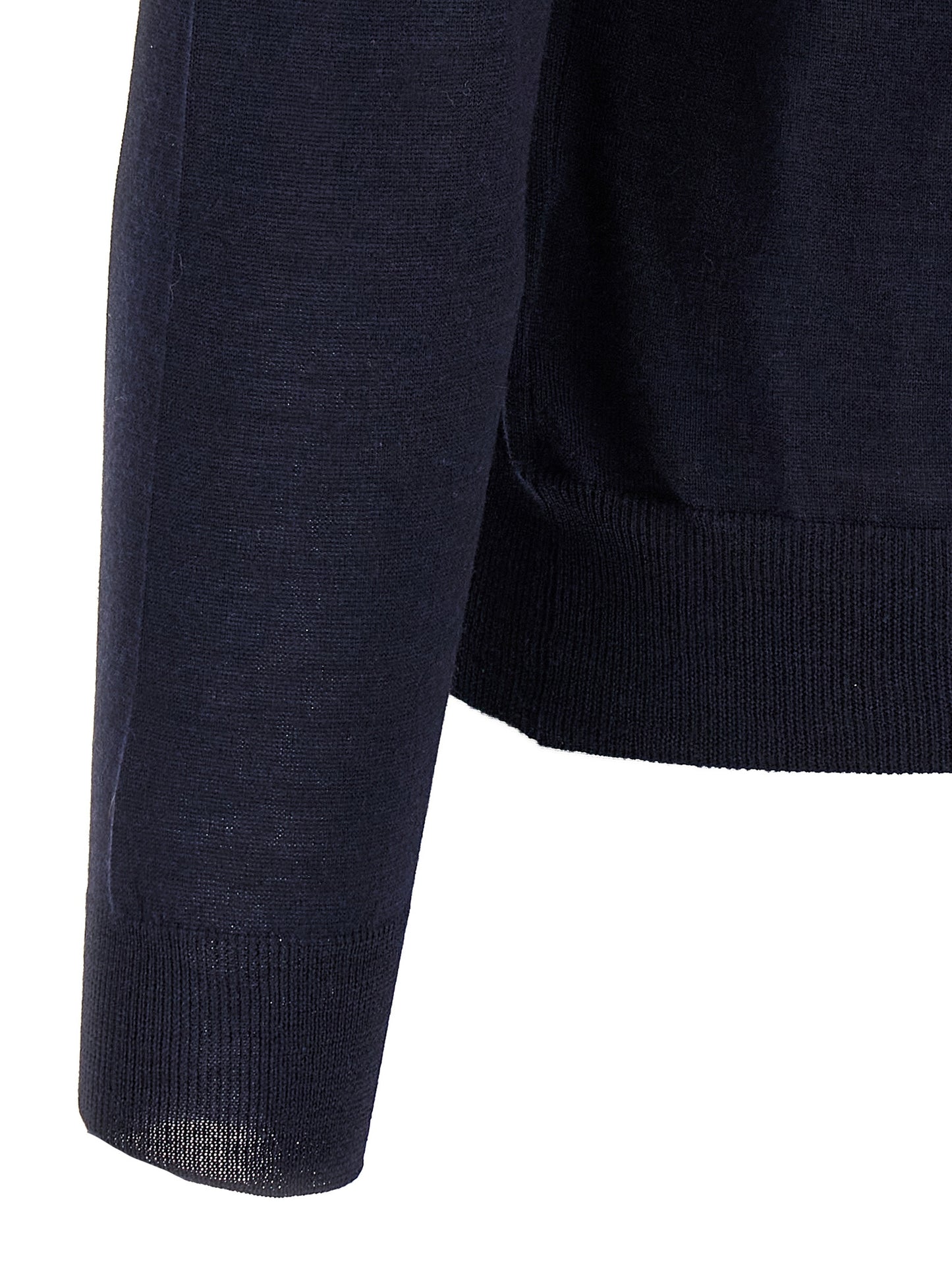 Cardigan by Barba Napoli for men in wool & silk blue features a nuanced silhouette with a refined and nuanced detailing for a sophisticated look.